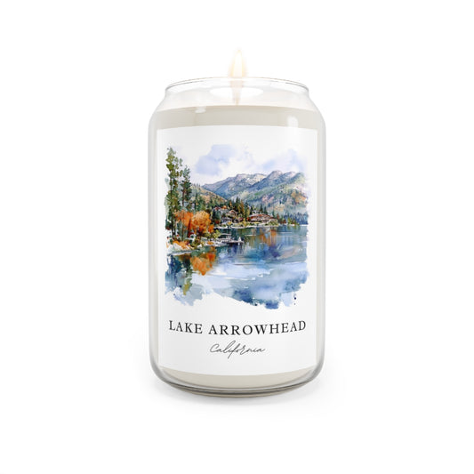 Lake Arrowhead, California scented soy candle