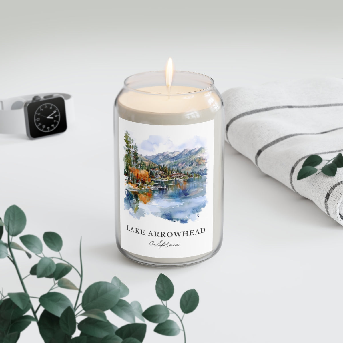 Lake Arrowhead, California scented soy candle