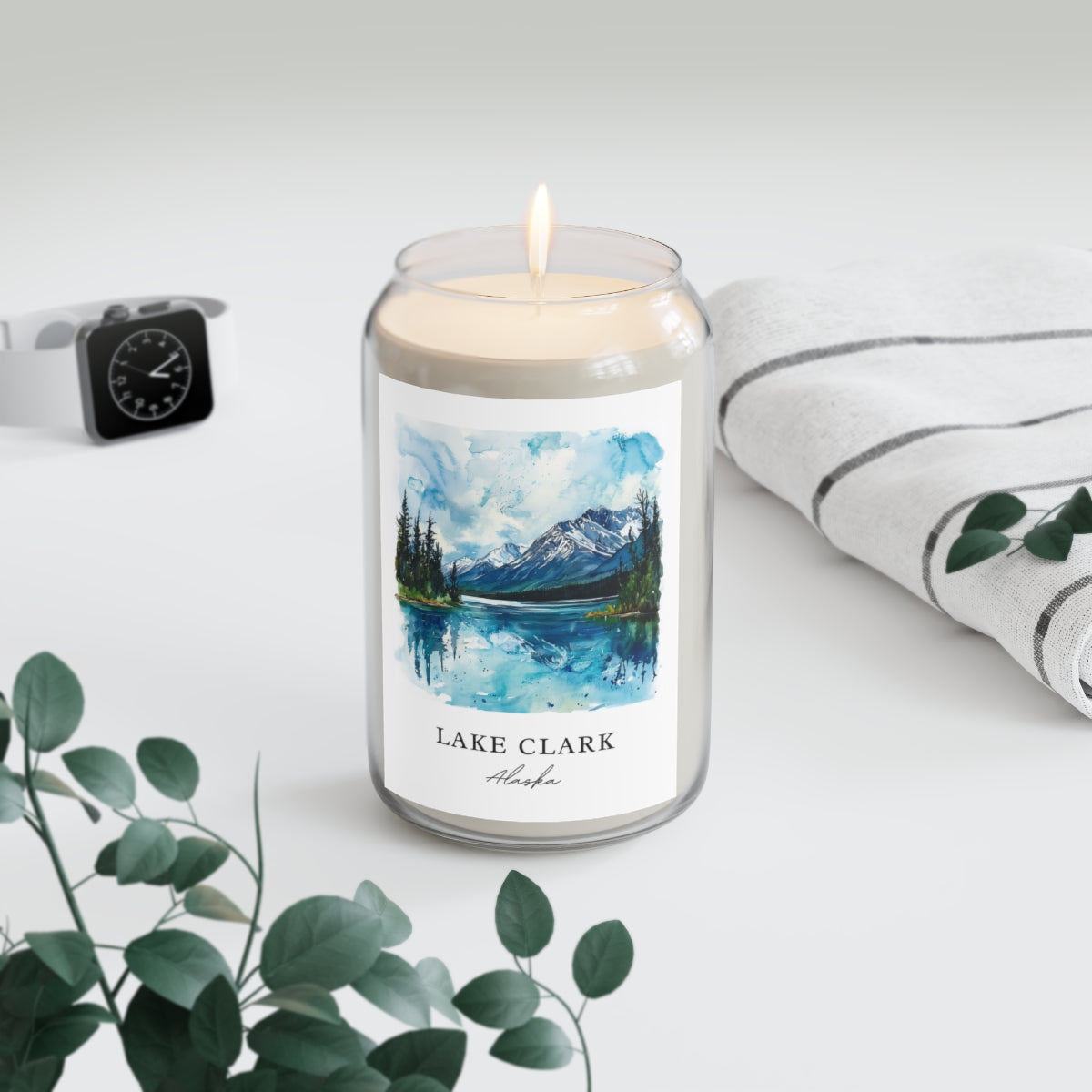 Lake Clark, Alaska scented soy candle