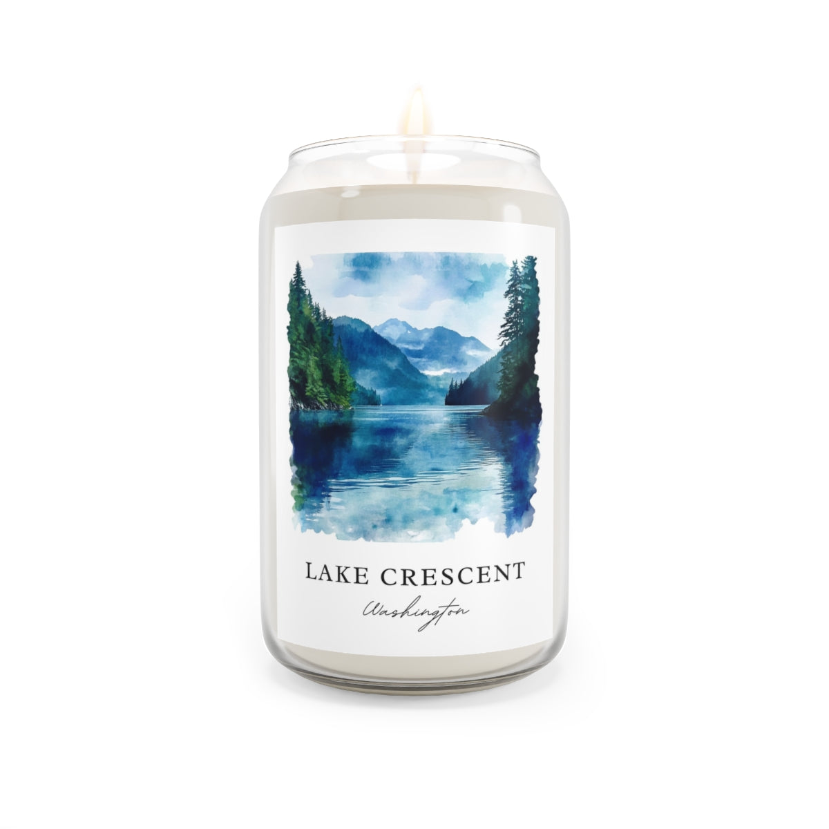 Lake Crescent, Washington scented soy candle