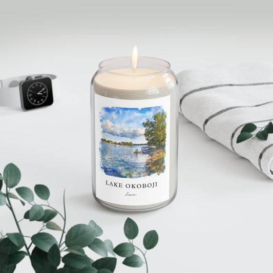 Lake Okoboji, Iowa scented soy candle