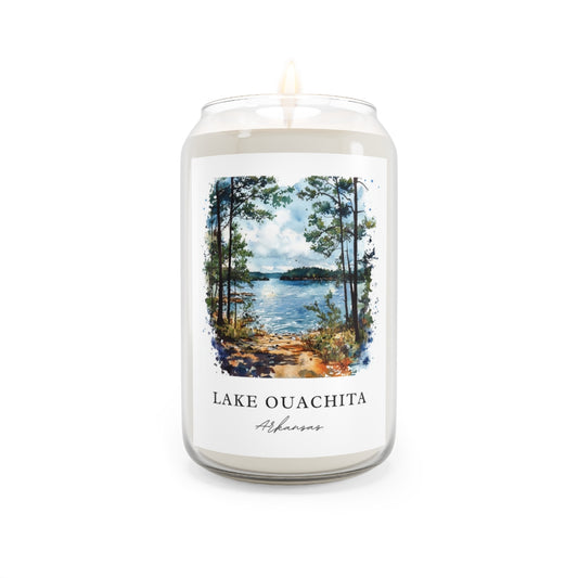 Lake Ouachita, Arkansas scented soy candle