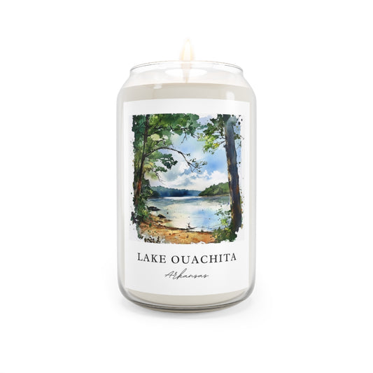 Lake Ouachita, Arkansas scented soy candle