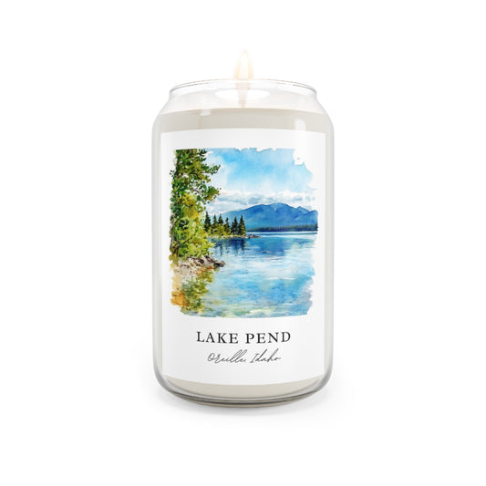 Lake Pend, Oreille, Idaho scented soy candle