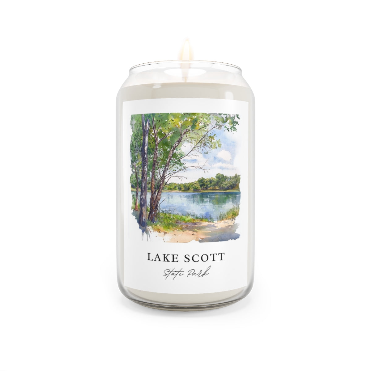 Lake Scott, State Park scented soy candle