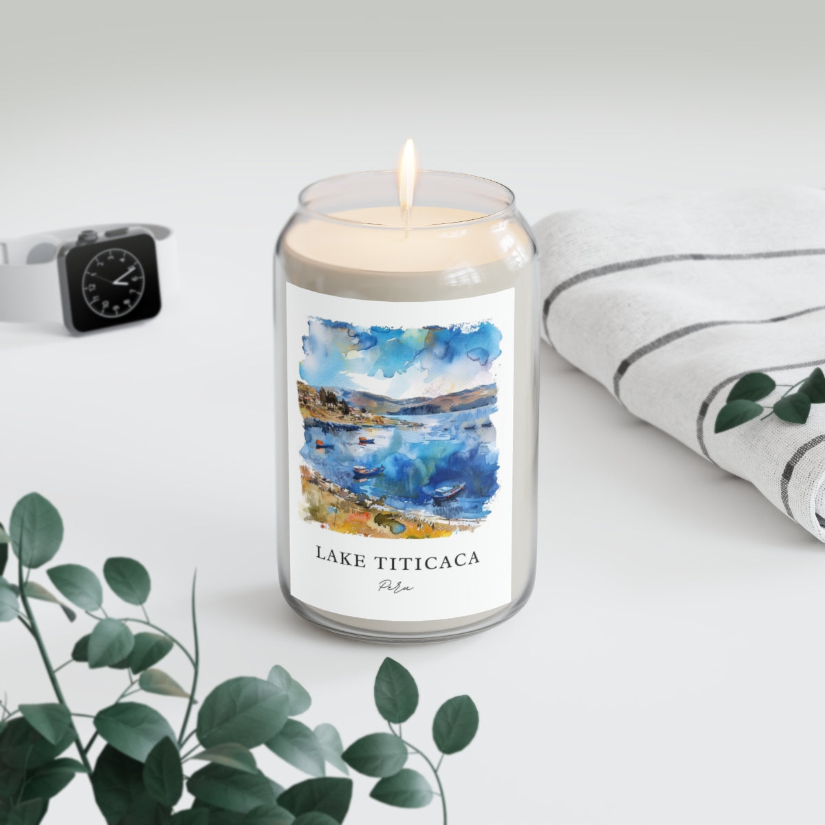 Lake Titicaca, Peru scented soy candle