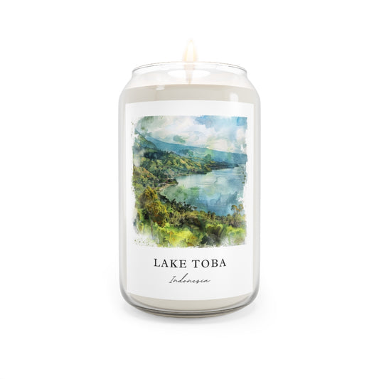 Lake Toba, Indonesia scented soy candle