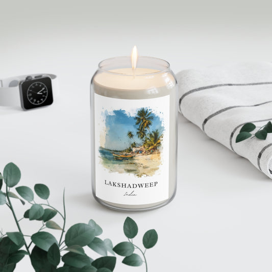 Lakshadweep, India scented soy candle