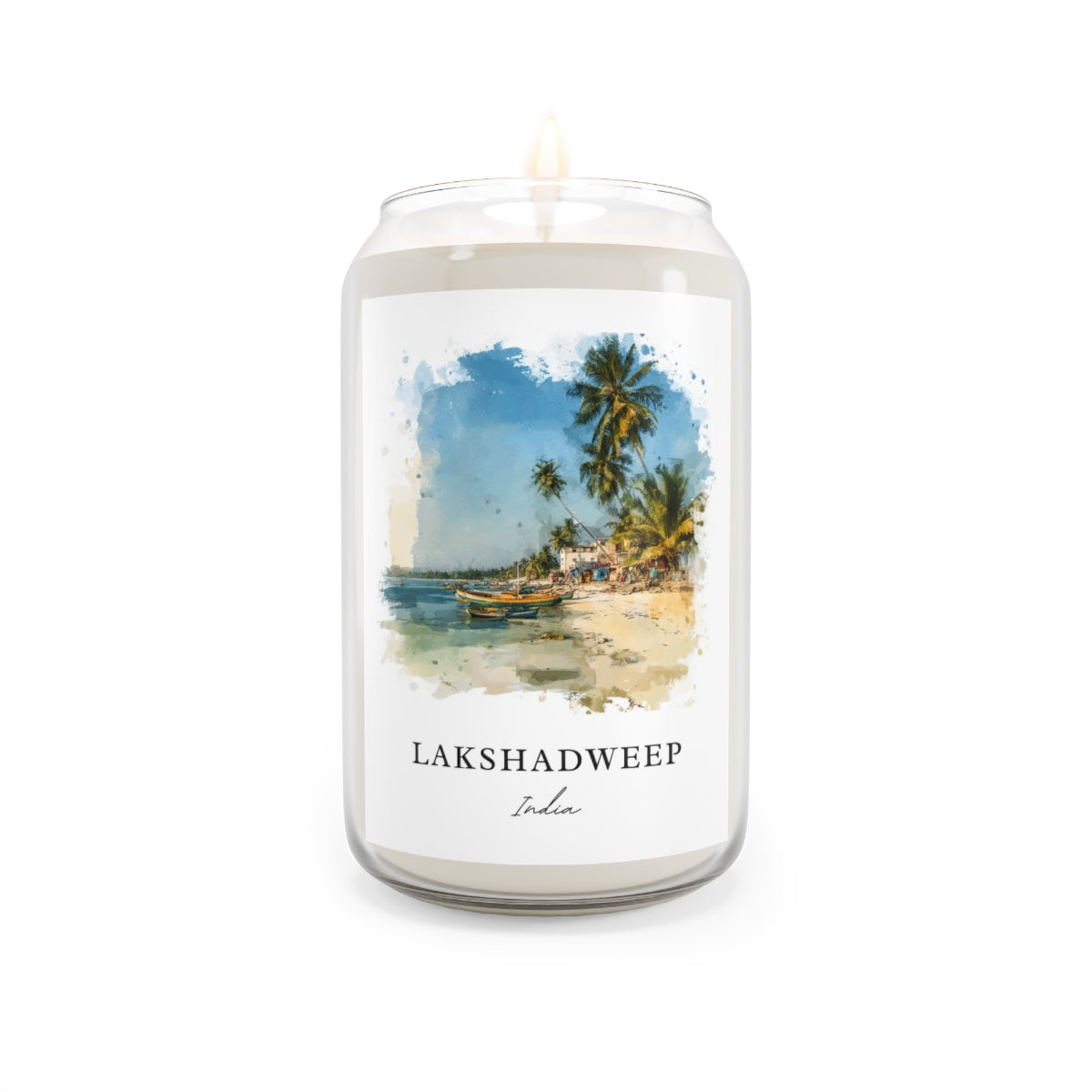 Lakshadweep, India scented soy candle