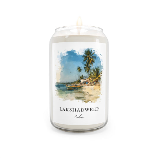 Lakshadweep, India scented soy candle