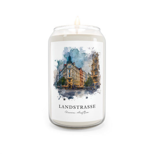 Landstrasse, Vienna, Austria scented soy candle