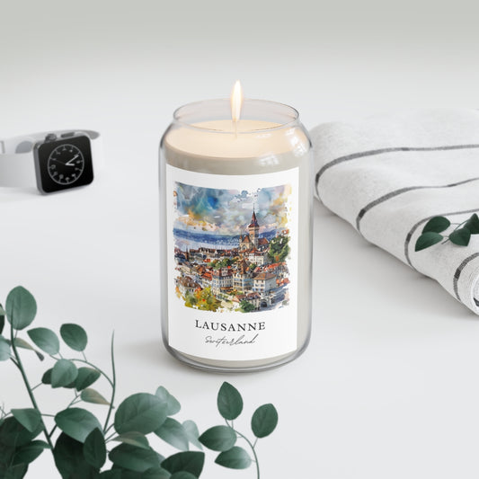 Lausanne, Switzerland scented soy candle