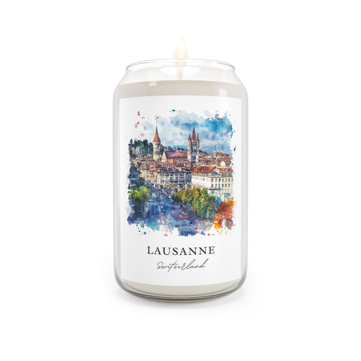 Lausanne, Switzerland scented soy candle