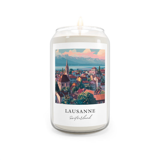Lausanne, Switzerland scented soy candle