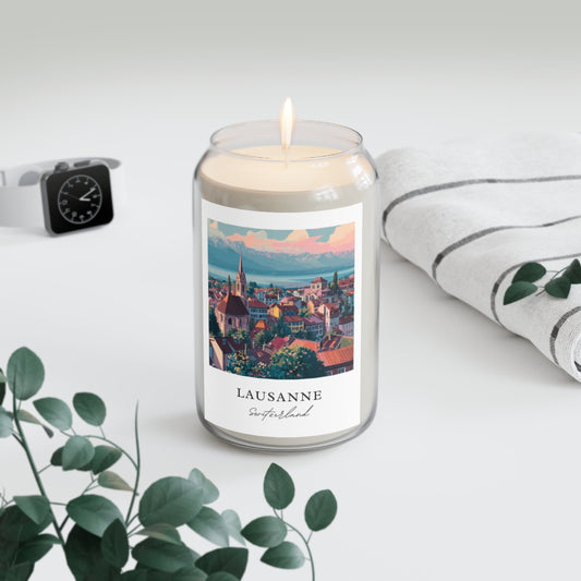 Lausanne, Switzerland scented soy candle