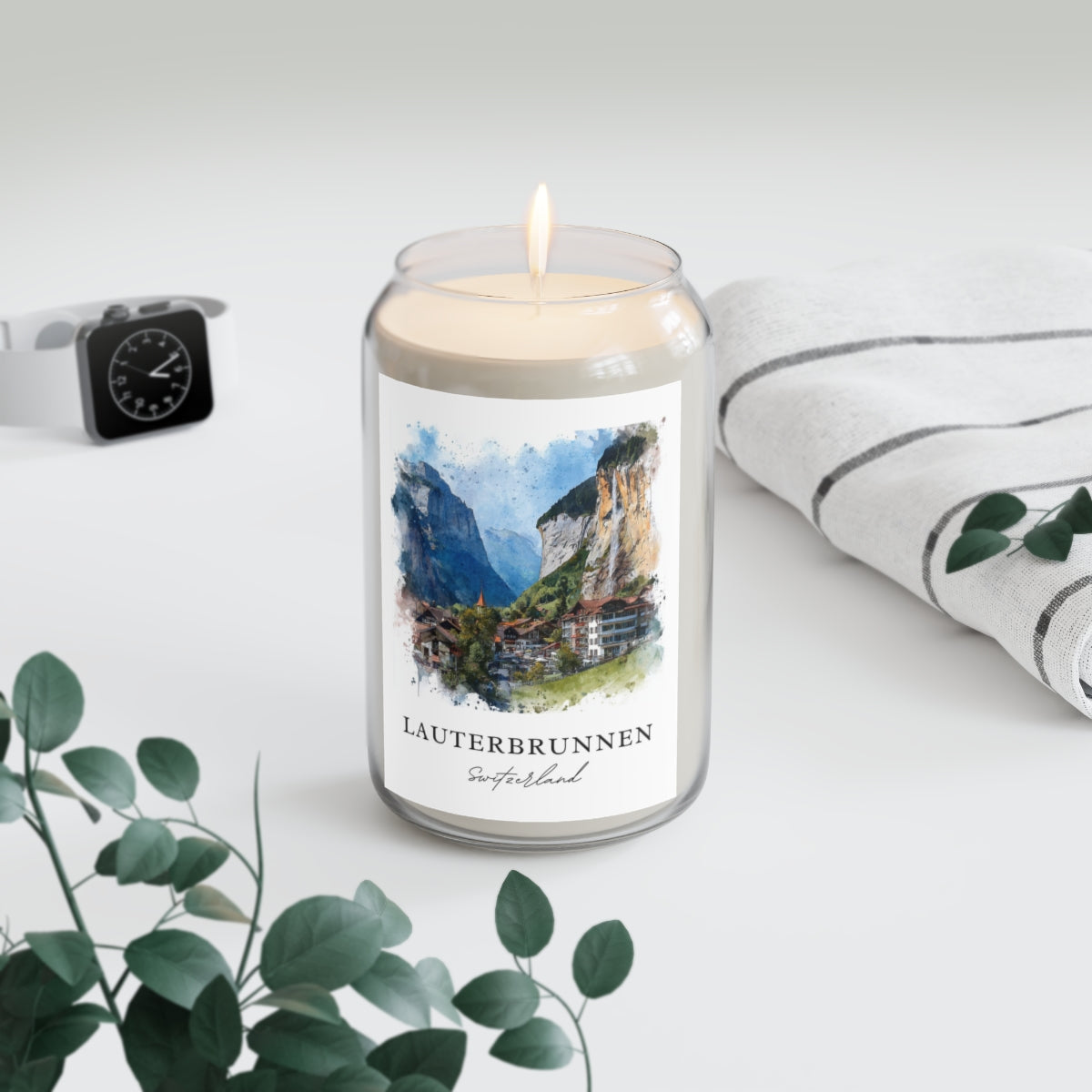 Lauterbrunnen, Switzerland scented soy candle