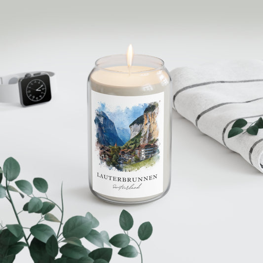 Lauterbrunnen, Switzerland scented soy candle