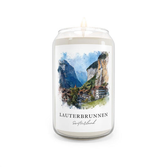 Lauterbrunnen, Switzerland scented soy candle