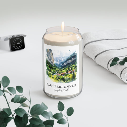 Lauterbrunnen, Switzerland scented soy candle