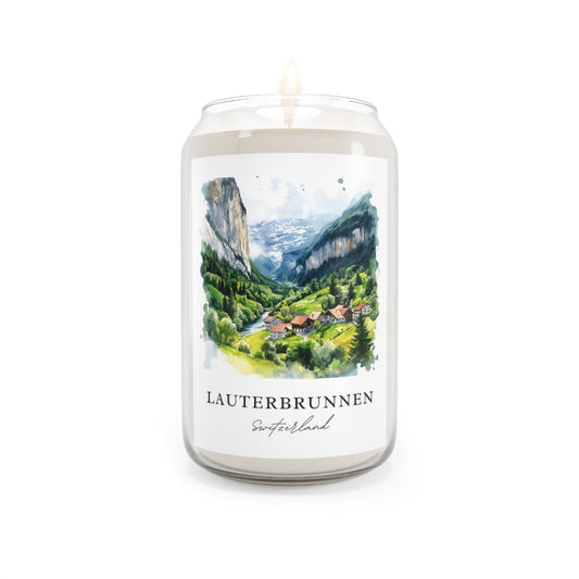 Lauterbrunnen, Switzerland scented soy candle