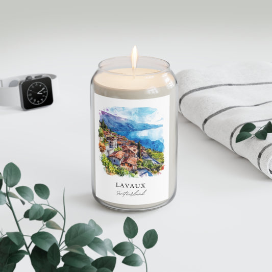 Lavaux, Switzerland scented soy candle
