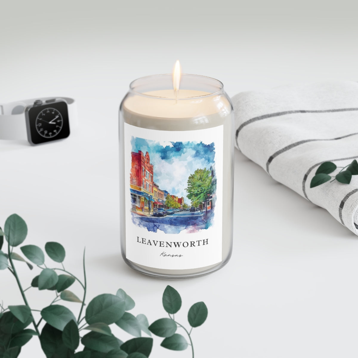 Leavenworth, Kansas scented soy candle