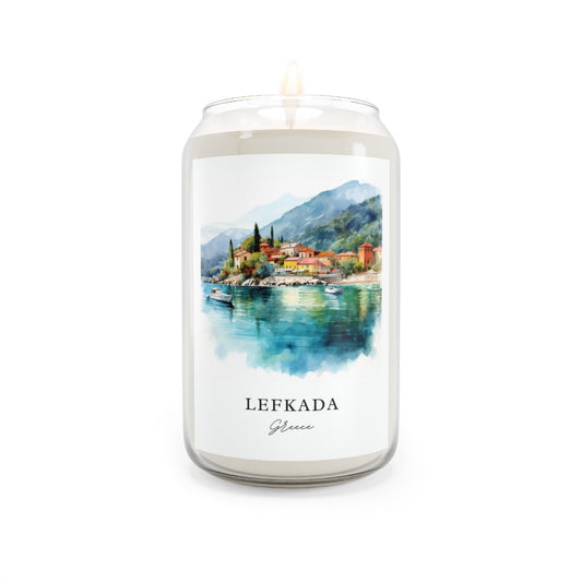 Lefkada, Greece scented soy candle