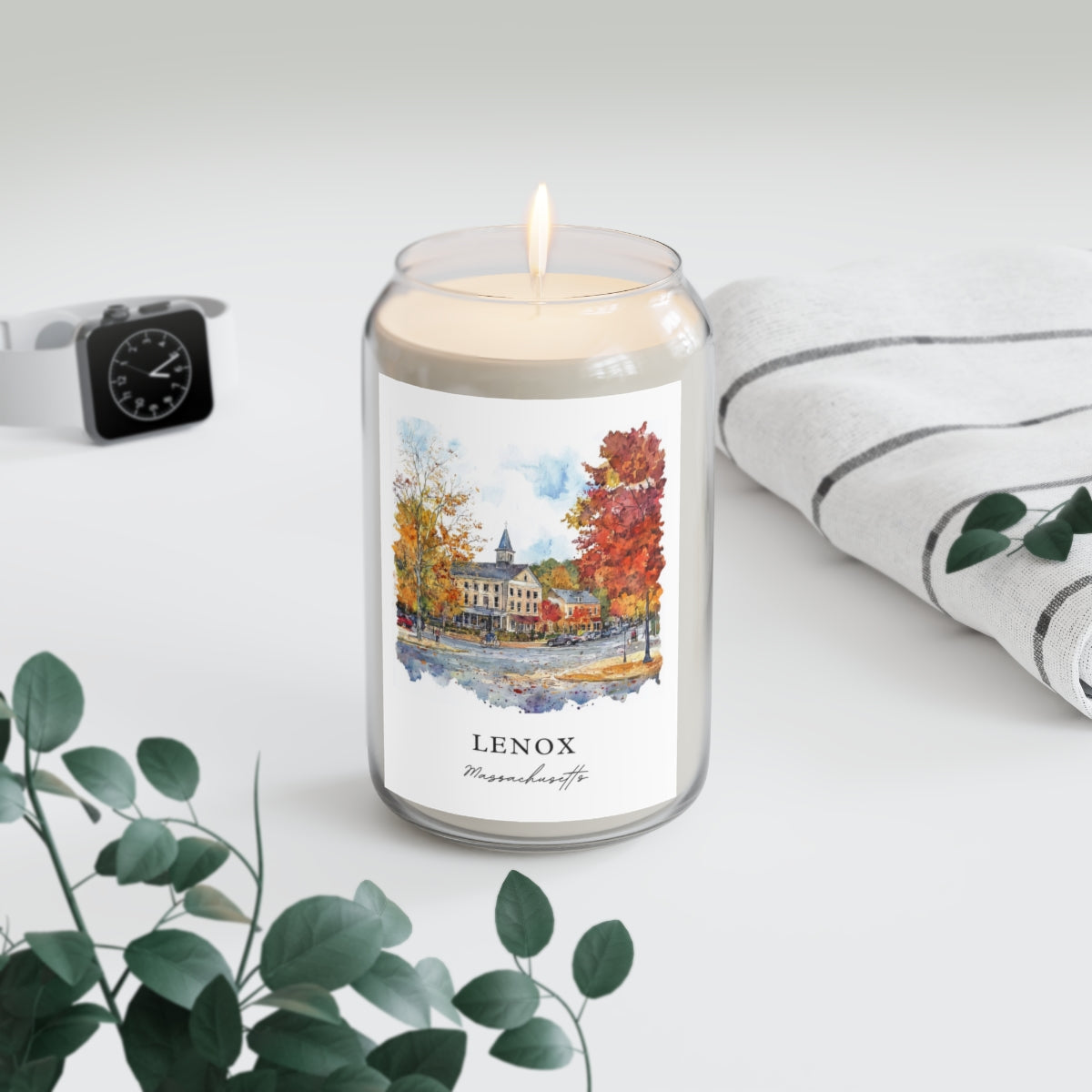 Lenox, Massachusetts scented soy candle