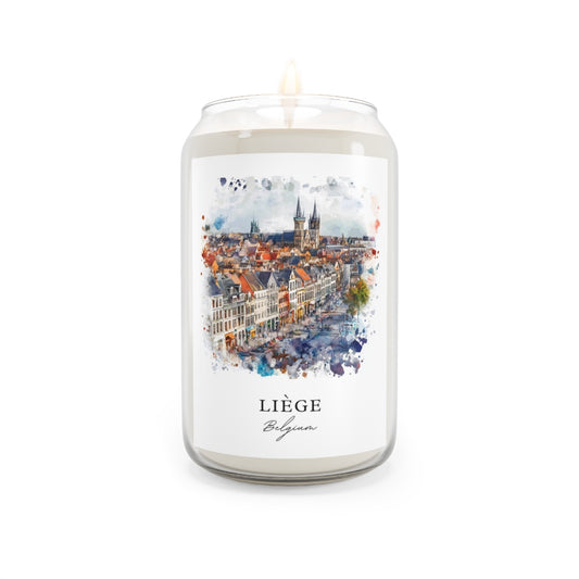 Liège, Belgium scented soy candle