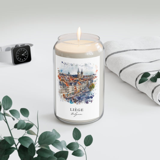 Liège, Belgium scented soy candle