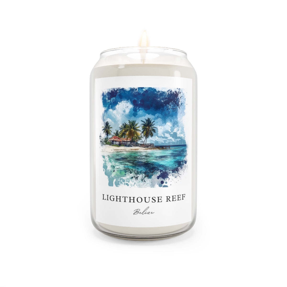 Lighthouse Reef, Belize scented soy candle