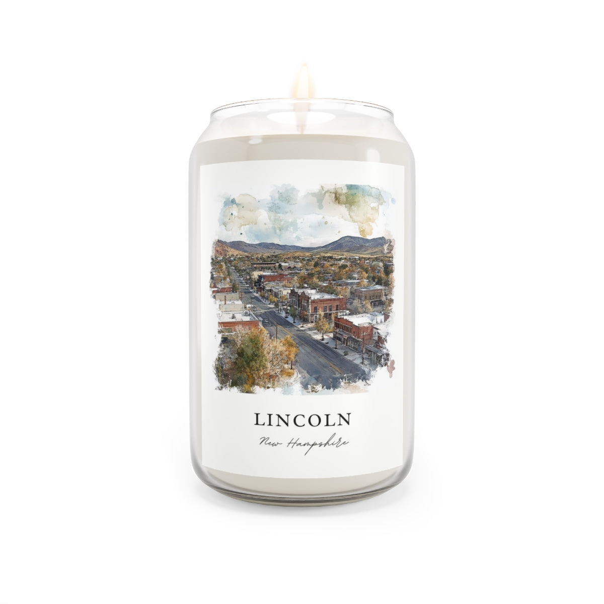Lincoln, New Hampshire scented soy candle