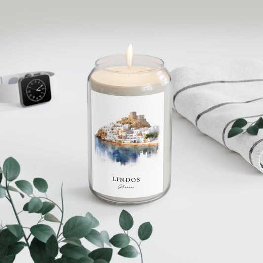 Lindos, Greece scented soy candle