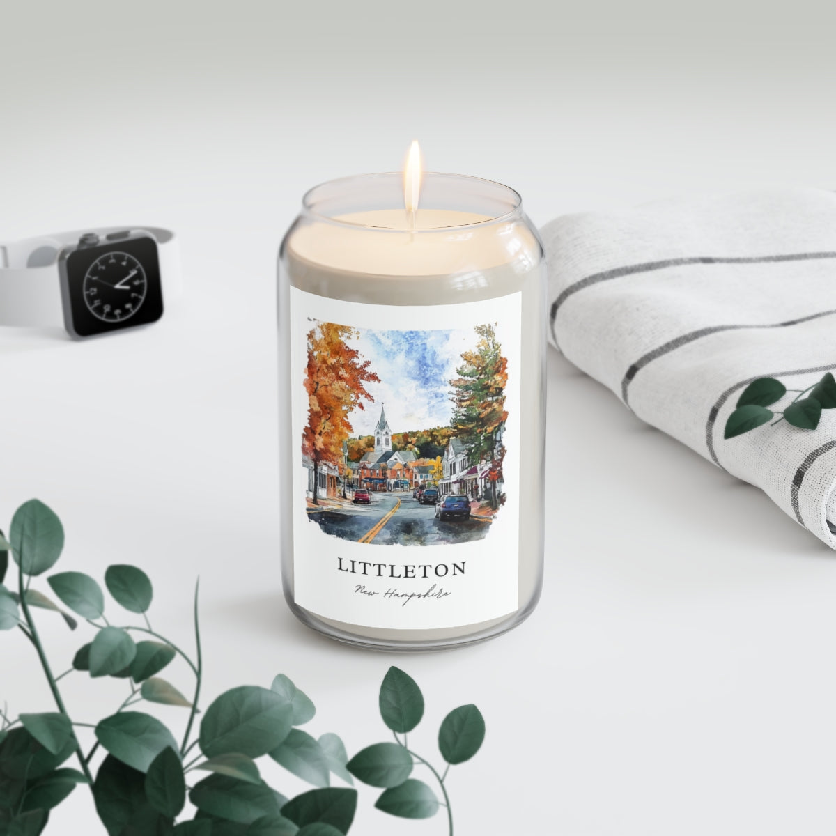 Littleton, New Hampshire scented soy candle