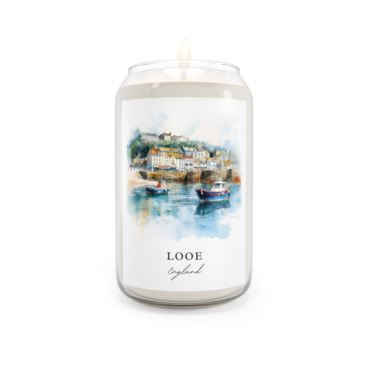 Looe, England scented soy candle