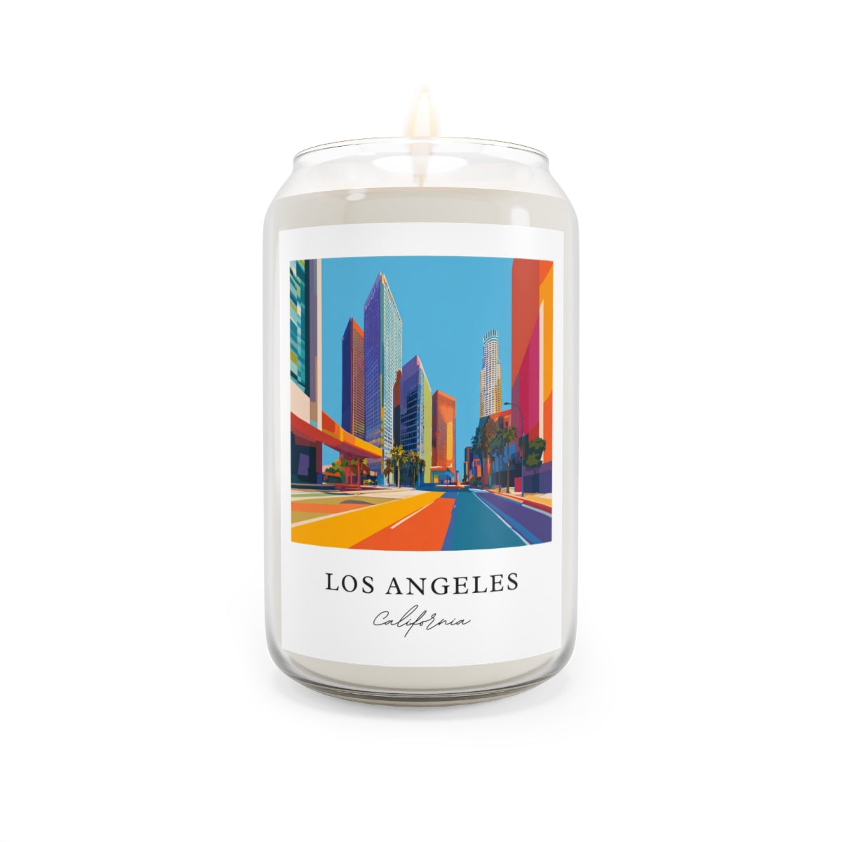 Los Angeles, California scented soy candle