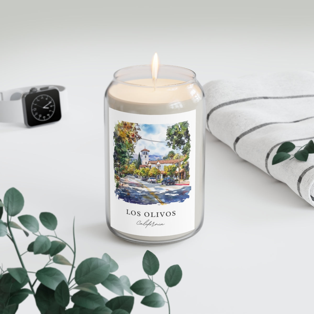 Los Olivos, California scented soy candle