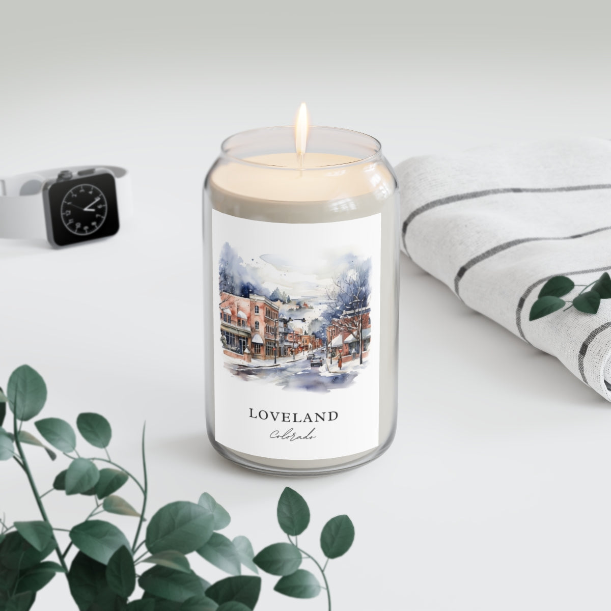 Loveland, Colorado scented soy candle