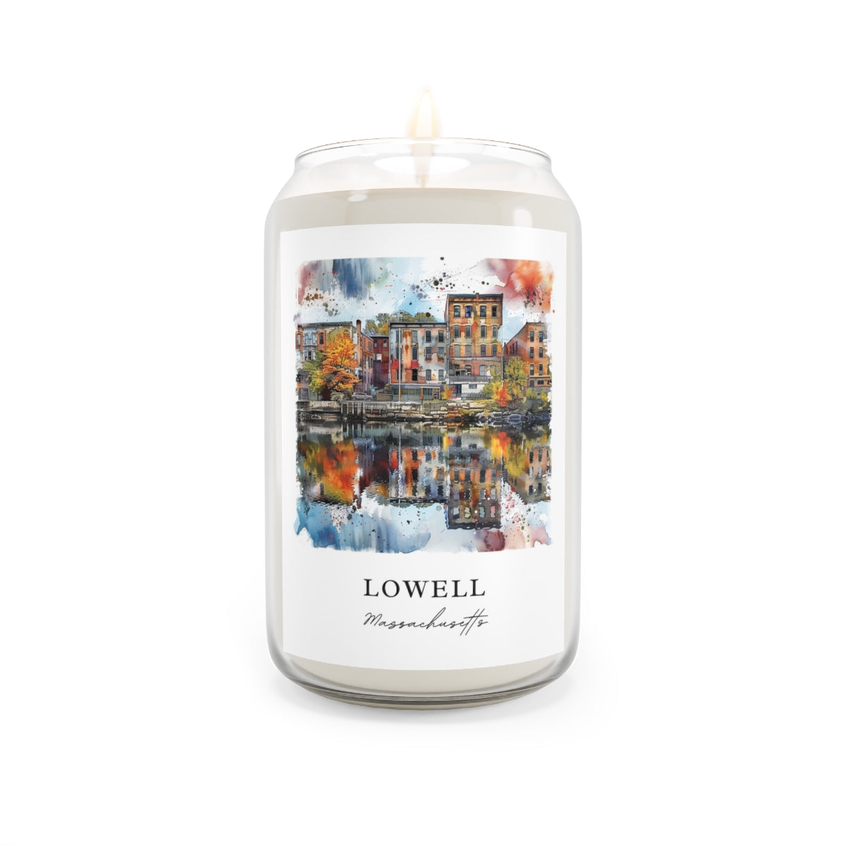 Lowell, Massachusetts scented soy candle