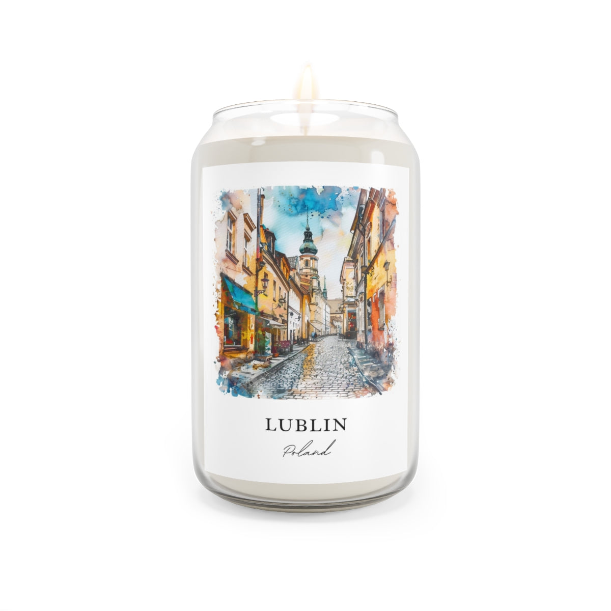 Lublin, Poland scented soy candle