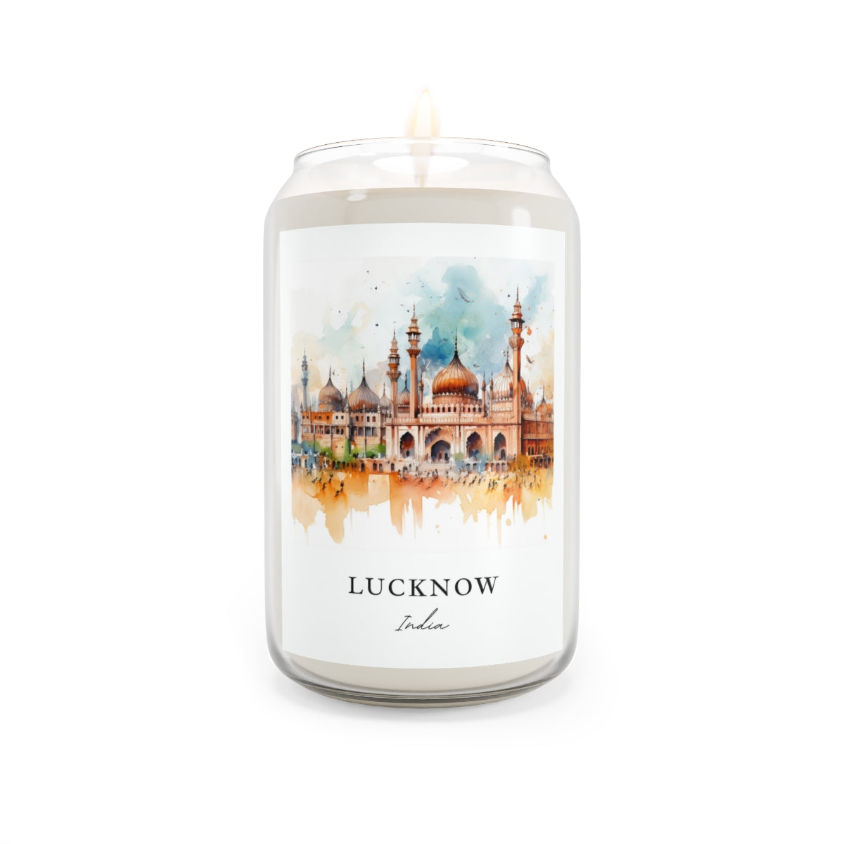 Lucknow, India scented soy candle