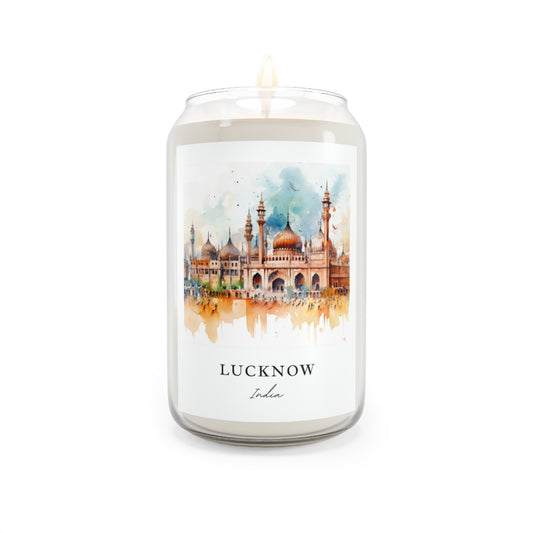Lucknow, India scented soy candle
