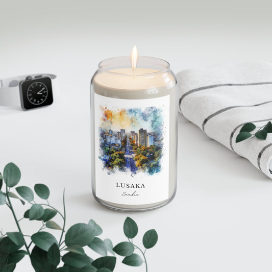 Lusaka, Zambia scented soy candle
