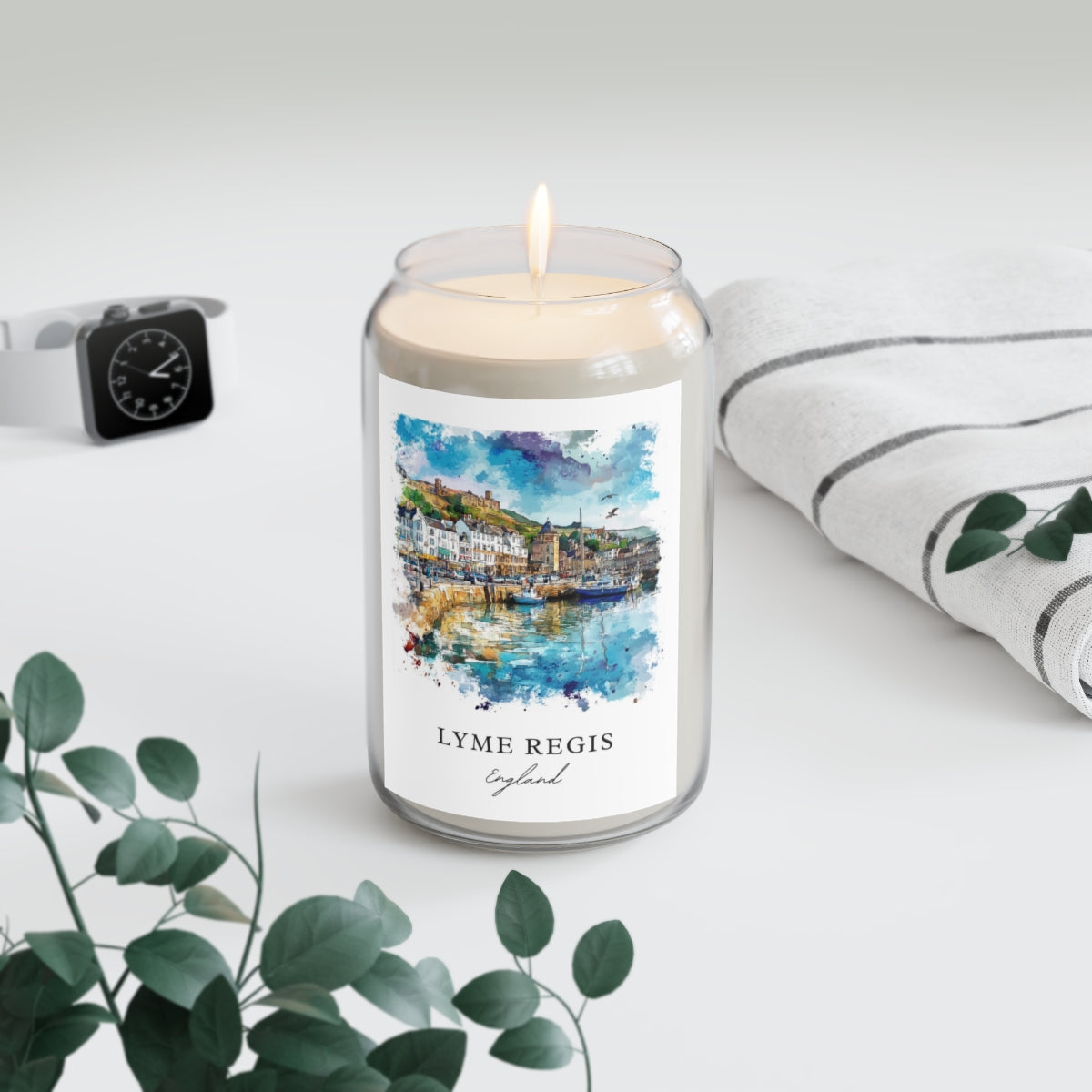 Lyme Regis, England scented soy candle