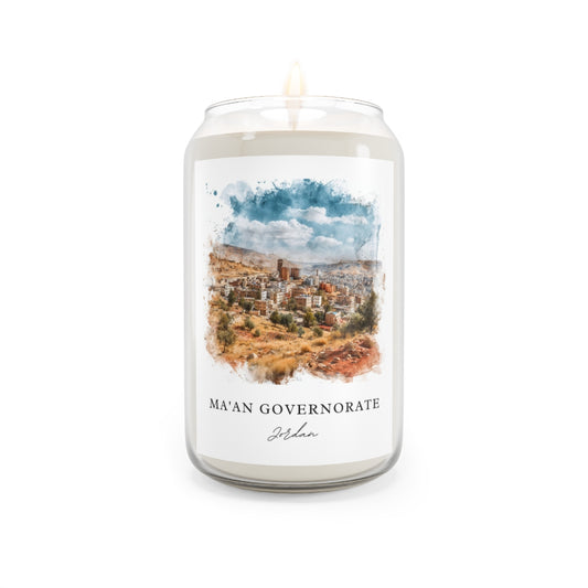 Ma'an Governorate, Jordan scented soy candle