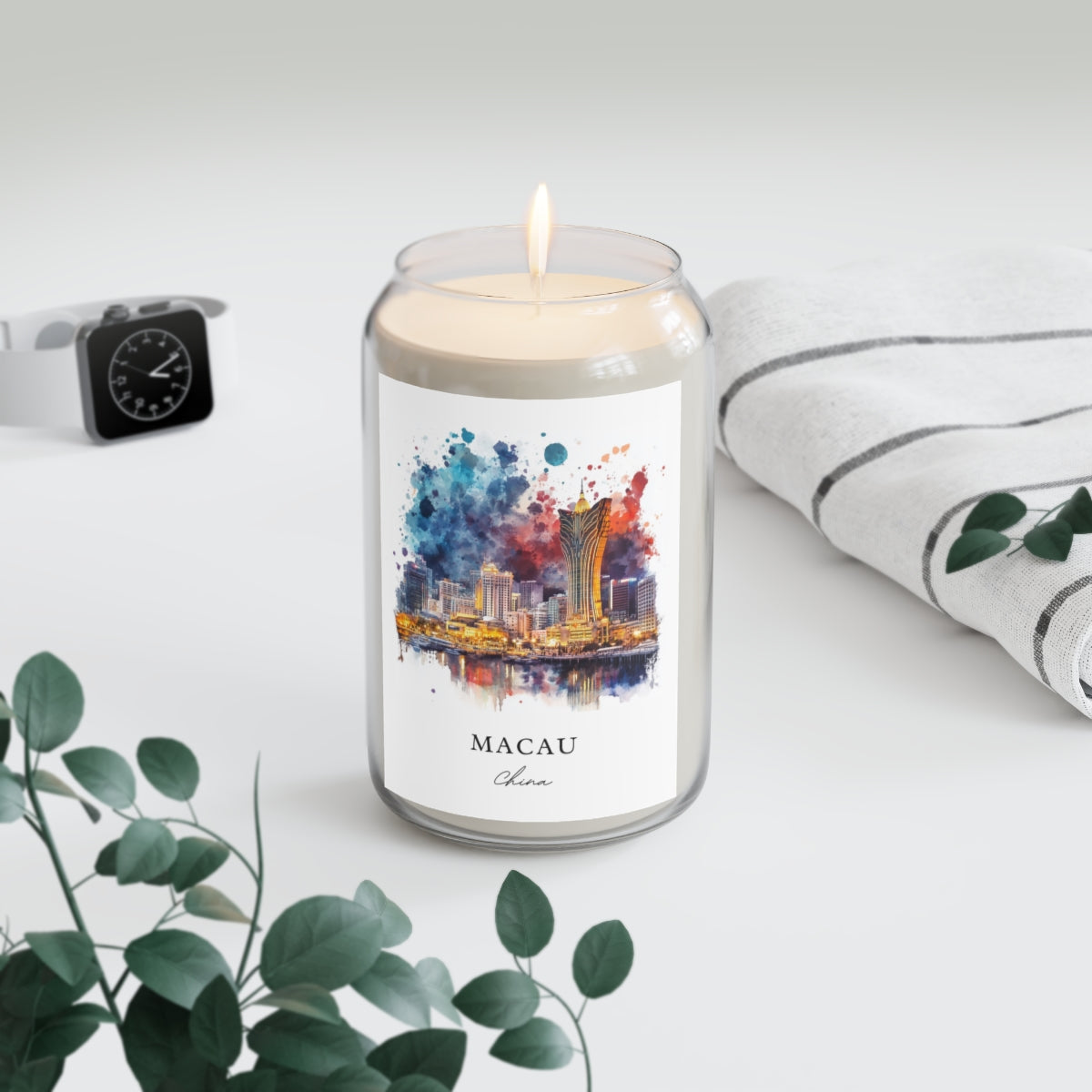Macau, China scented soy candle