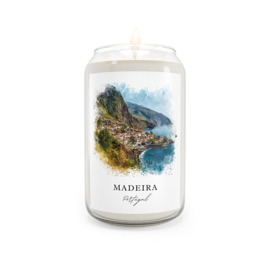 Madeira, Portugal scented soy candle
