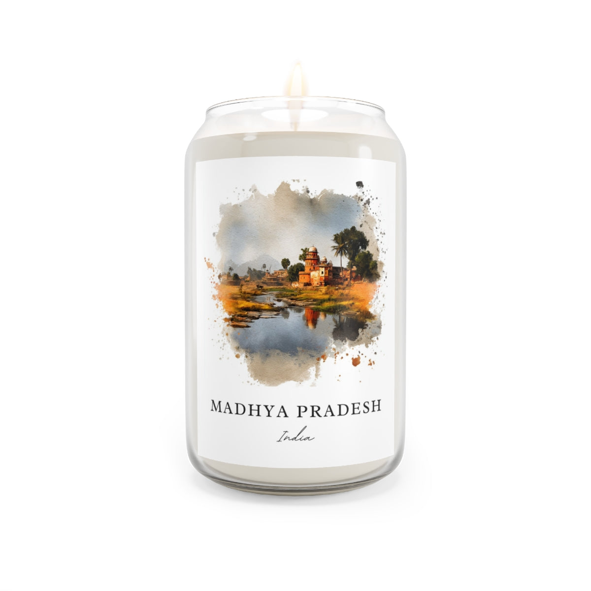 Madhya Pradesh, India scented soy candle