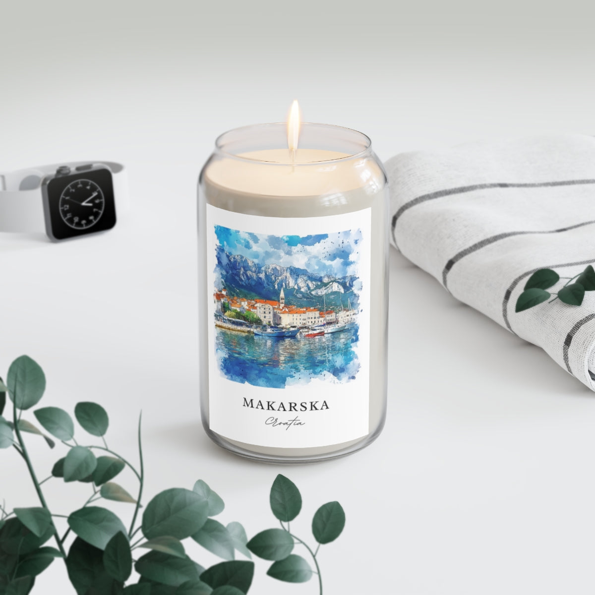 Makarska, Croatia scented soy candle