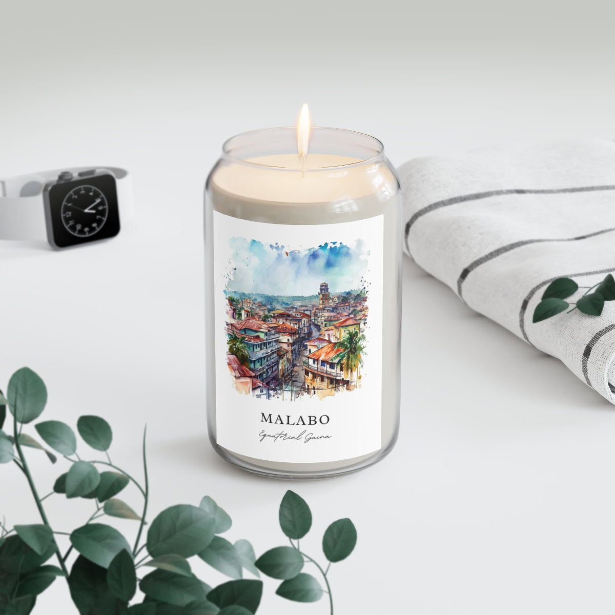 Malabo, Equatorial Guina scented soy candle